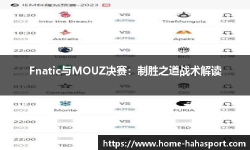 Fnatic与MOUZ决赛：制胜之道战术解读